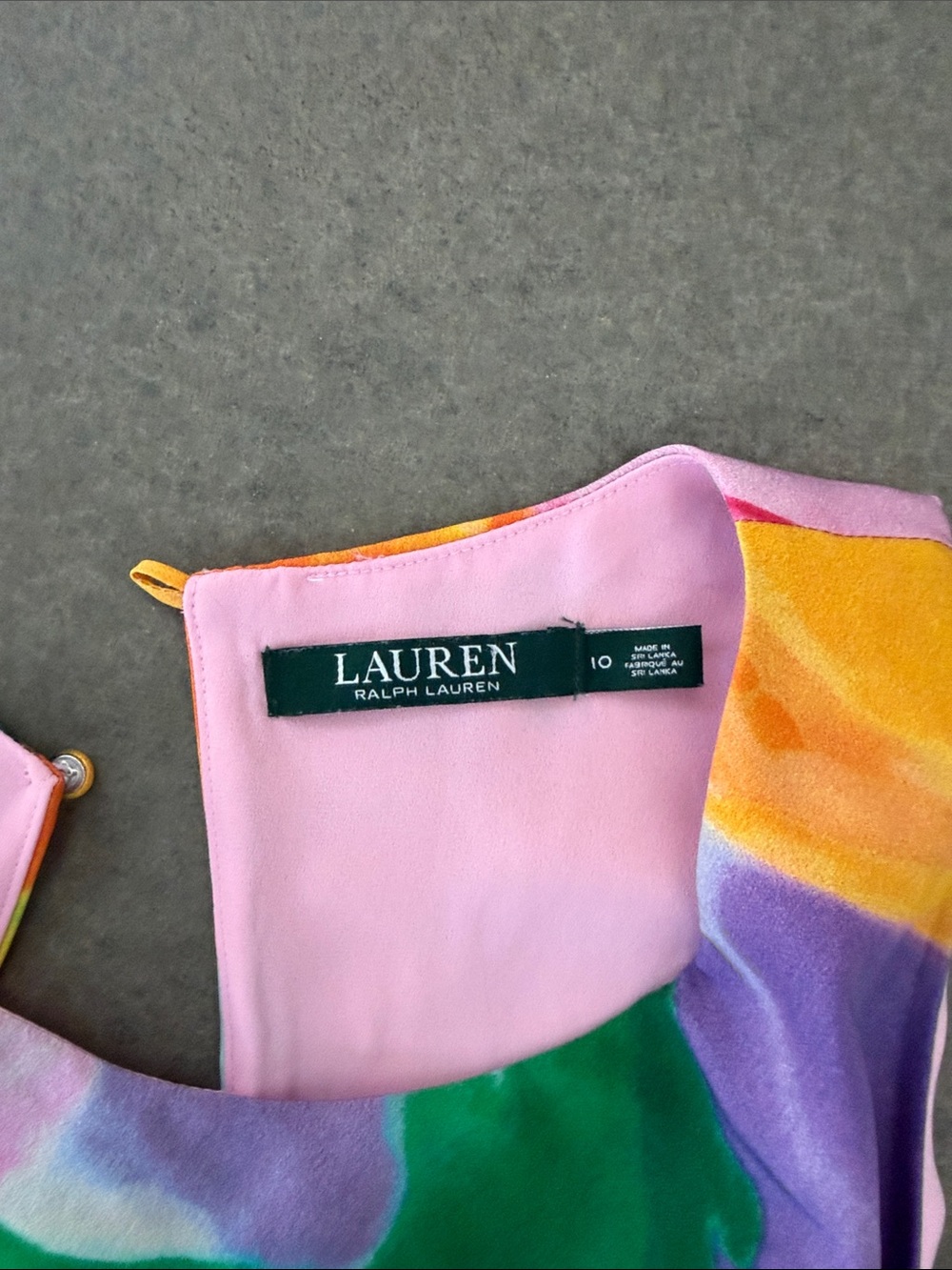 Ralph Lauren Pink Multi Floral Sleeveless Midi Dress - Picture 3 of 5